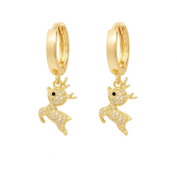 Bijoux + Spice Reindeer Earrings - Picture 1 of 4